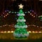 Glitzhome® 74.5"H Lighted Christmas 3D Mesh Tree Outdoor Decor